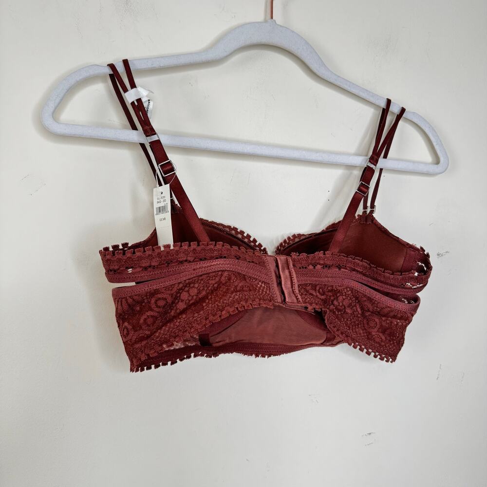 Aerie Real Power Balconette Joy Lace Bra - Cabin Fever NWT Size 34B - Picture 6 of 10